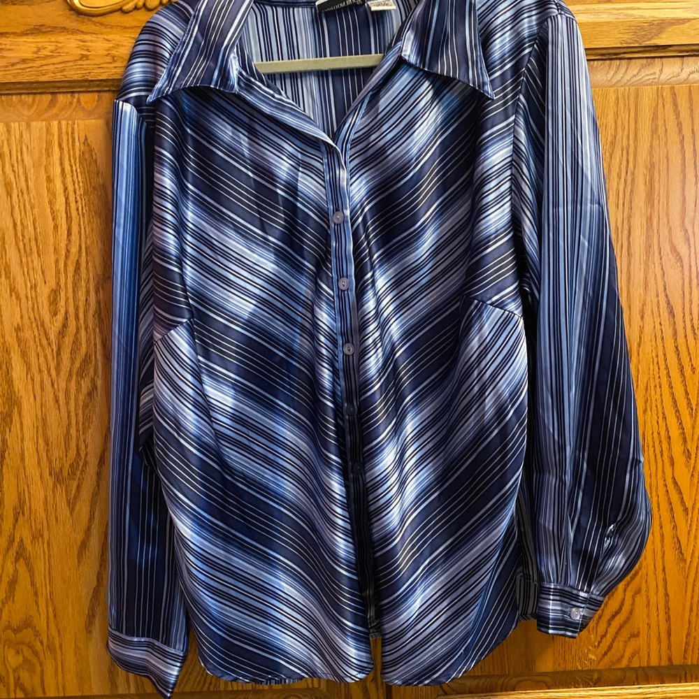 Woman’s Fashion Bug 22/24 Long Sleeve Button Down Dress Shirt